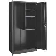 Global Industrial Janitorial Cabinet Assembled 36x18x72 Black 269903BK